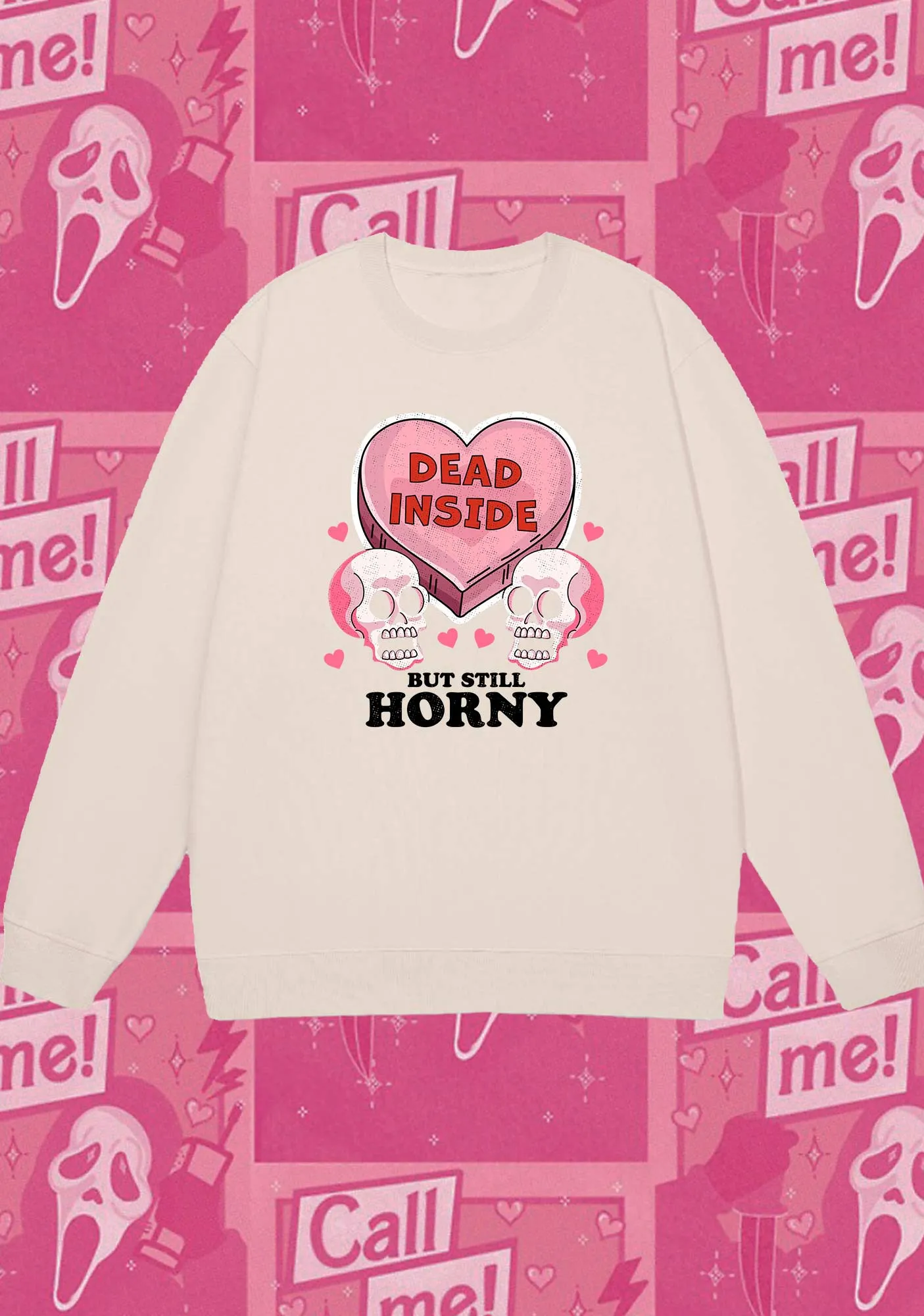 Dead Inside But Still Horxy Halloween Y2K Sweatshirt