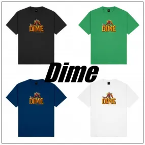 Dime  |Plain Short Sleeves Logo Skater Style T-Shirts