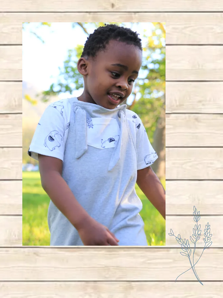 Double Knott Gray Dungarees | Baby & Toddler Clothing