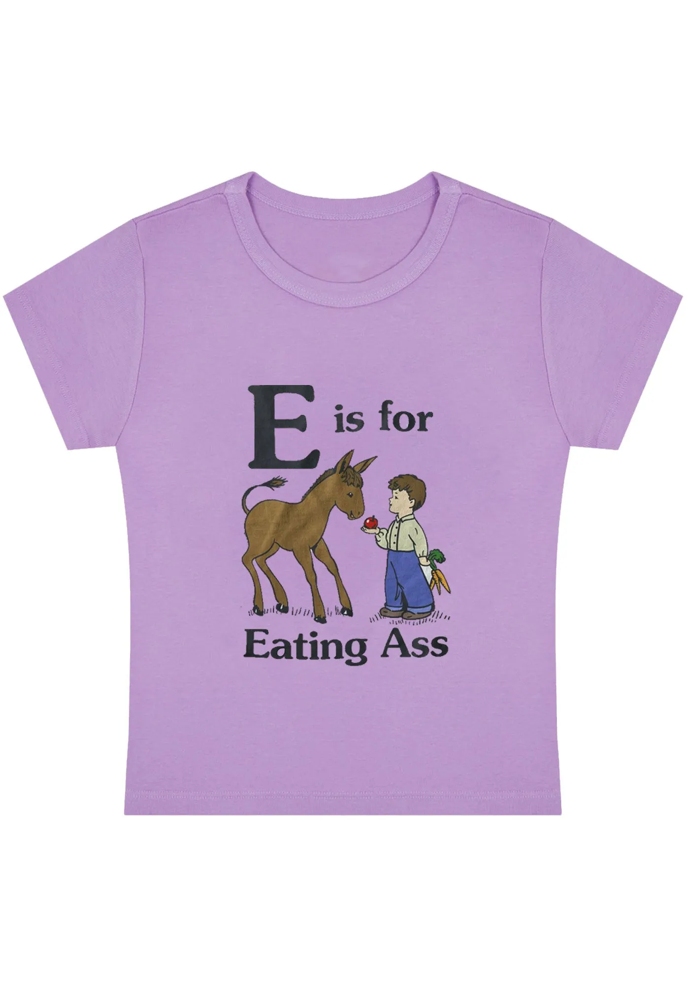 E Is For Eating Axx Y2K Baby Tee