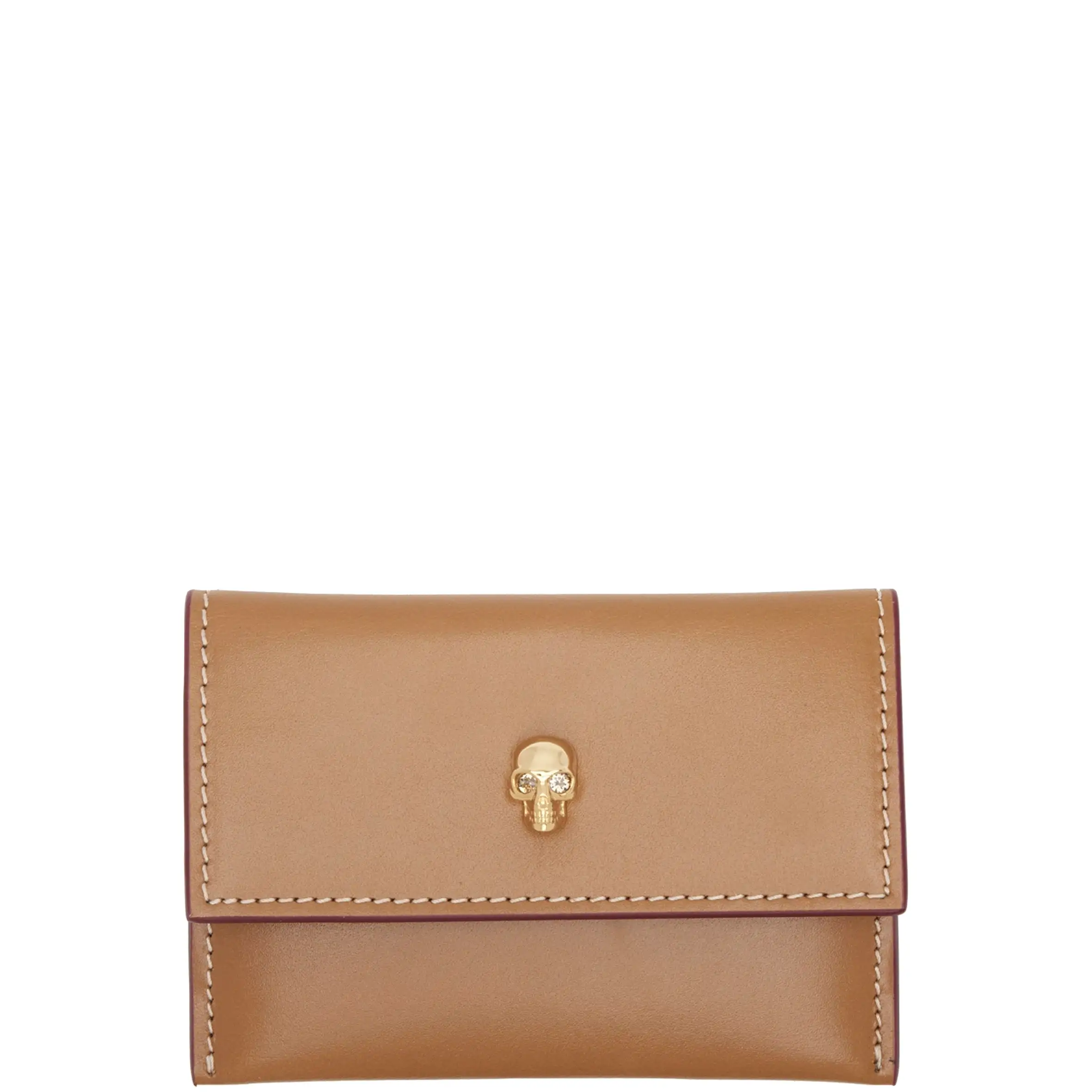 Envelope Card Holder, Tan/Gold