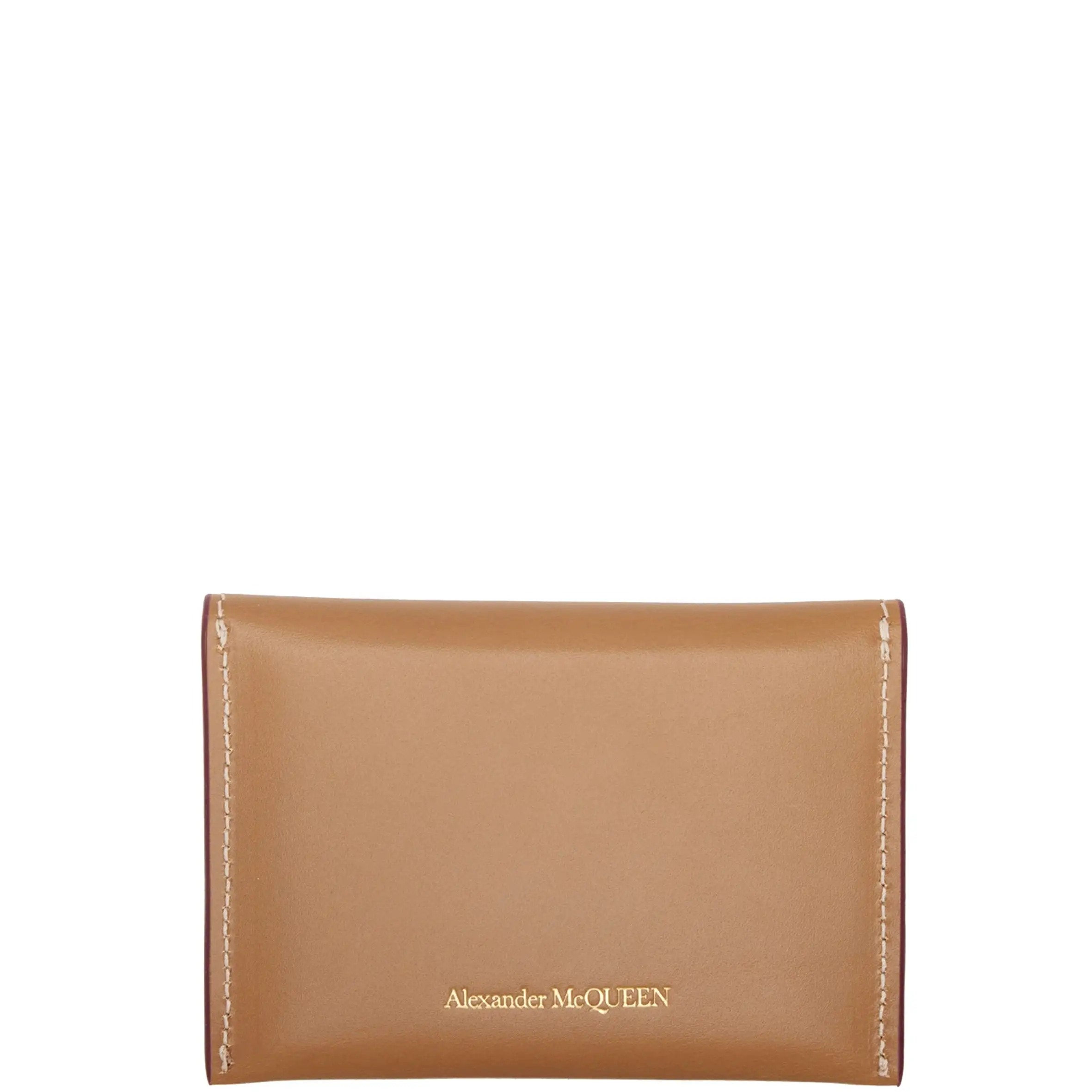 Envelope Card Holder, Tan/Gold