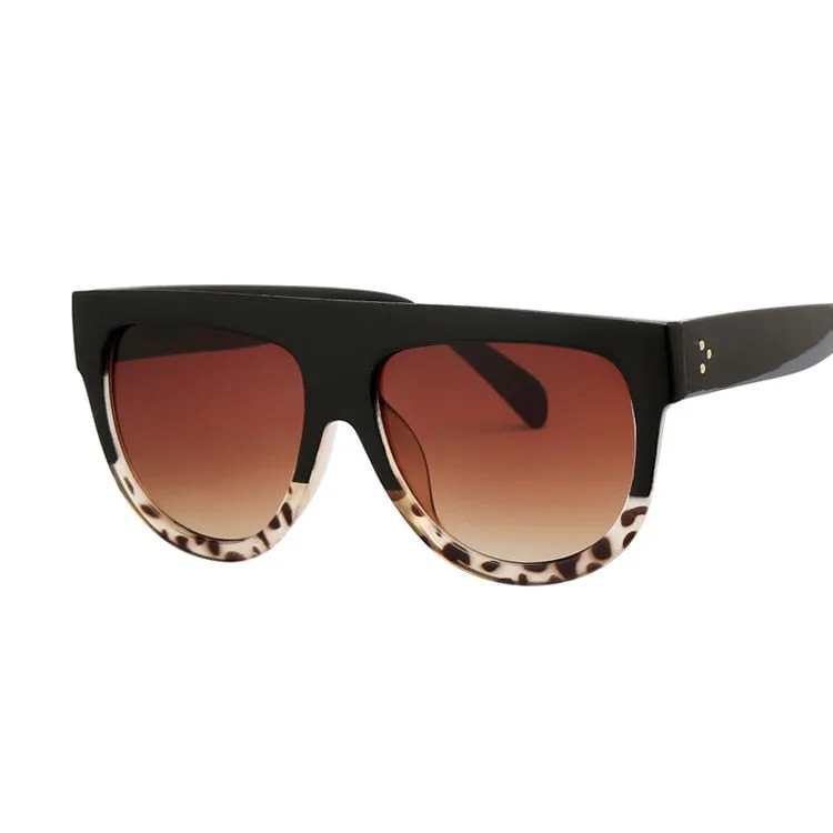 Female Black Fashion Gradient Women SunGlasses