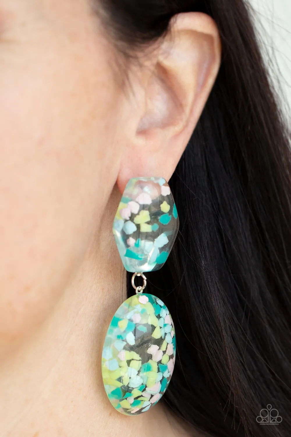 Flaky Fashion - Multi ~ Paparazzi Earrings