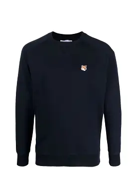 fox-patch sweatshirt