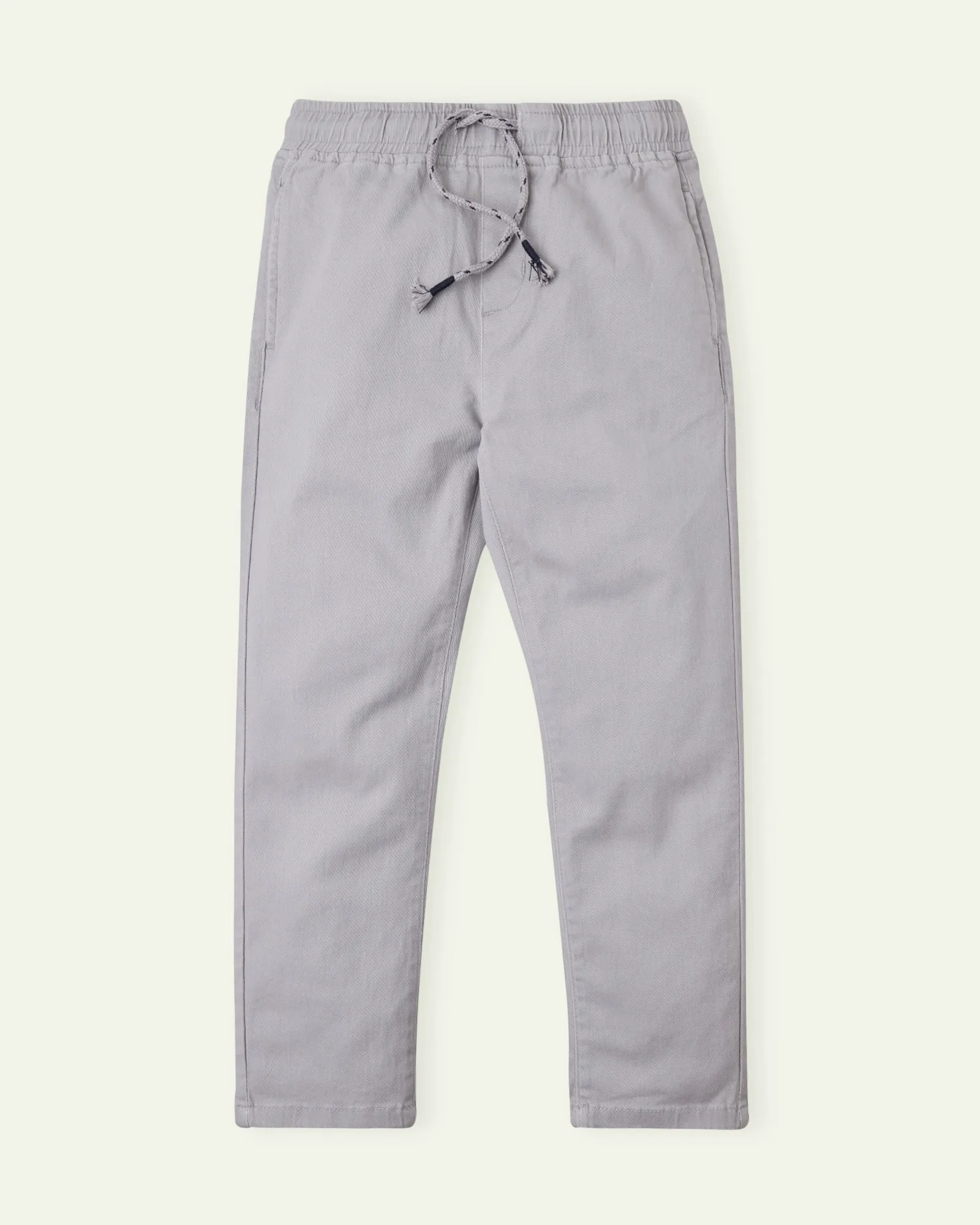 Grey Pull Up Chinos