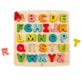 hape toys chunky alphabet wooden puzzle