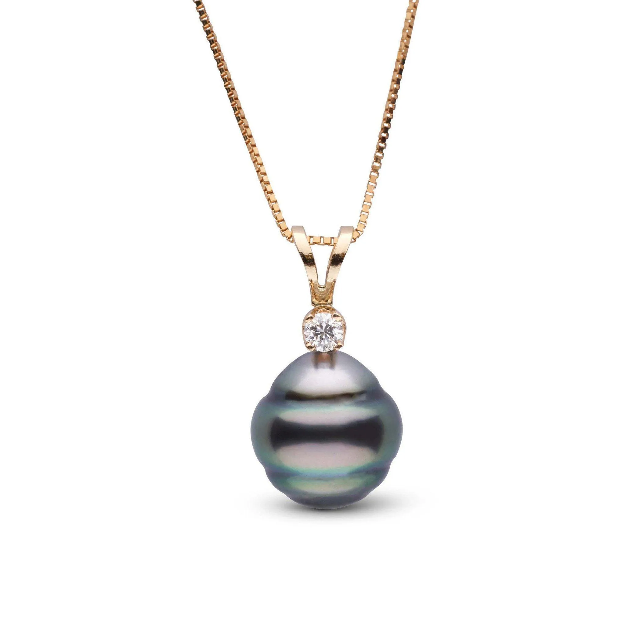 Harmony Collection 8.0-9.0 mm Baroque Tahitian Pearl & Diamond Pendant