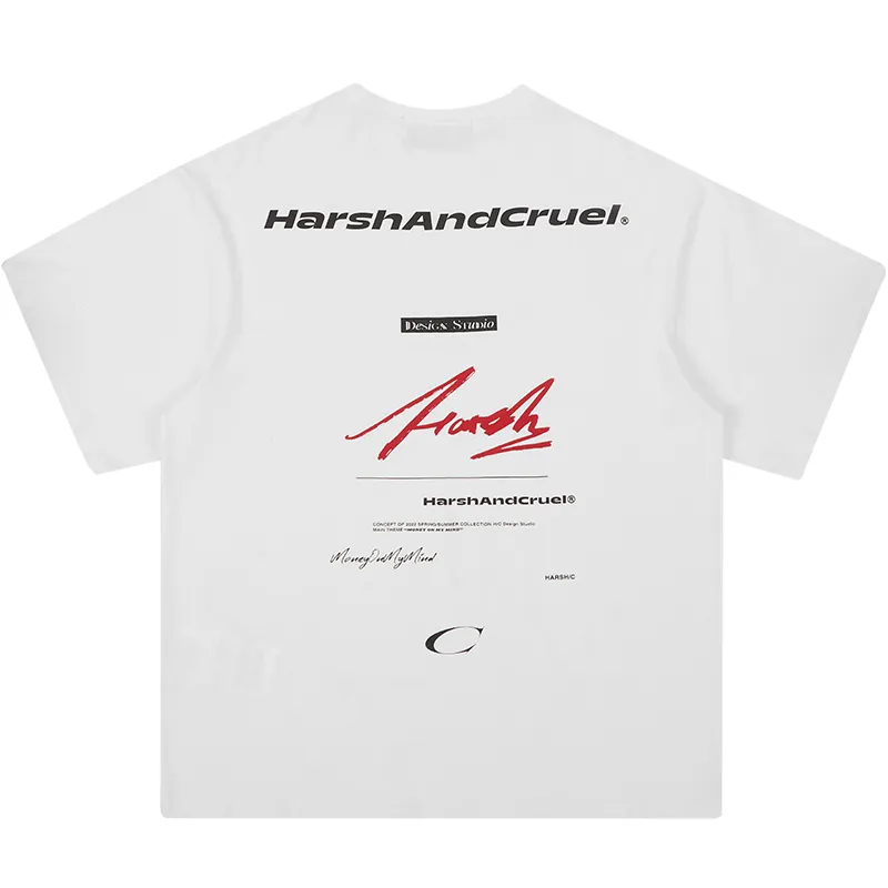 HARSH AND CRUEL  |Unisex Street Style Cotton Short Sleeves Logo T-Shirts