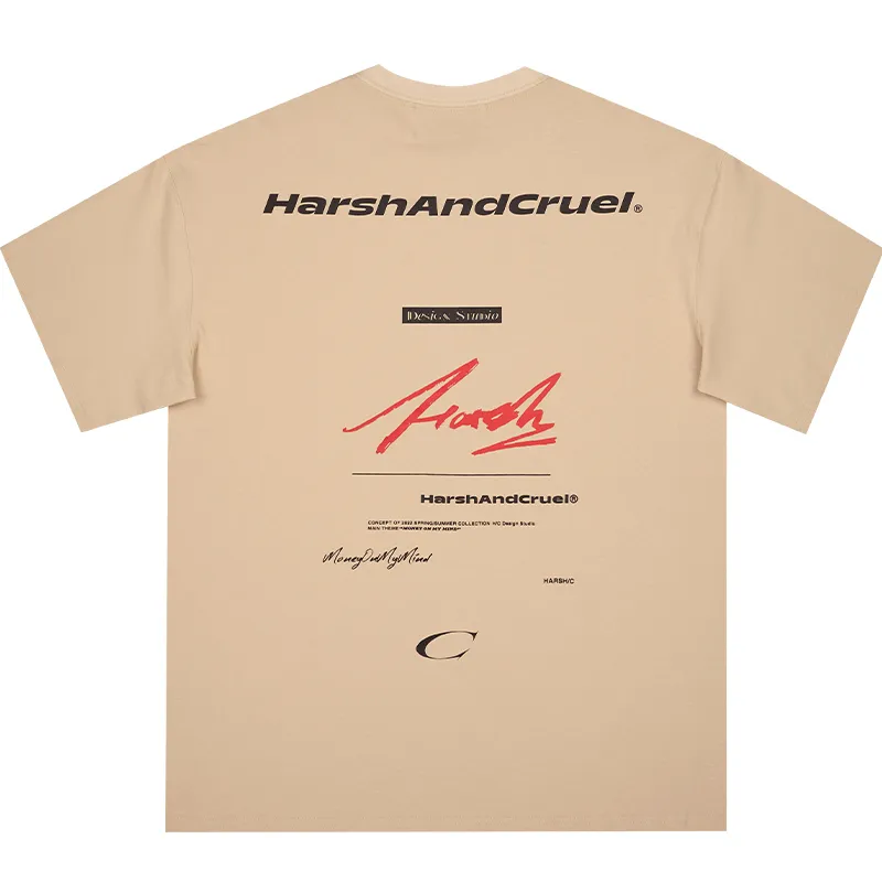 HARSH AND CRUEL  |Unisex Street Style Cotton Short Sleeves Logo T-Shirts