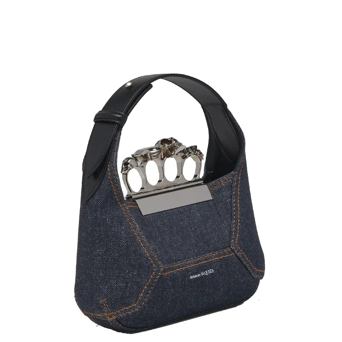 Jewelled Hobo Mini, Denim