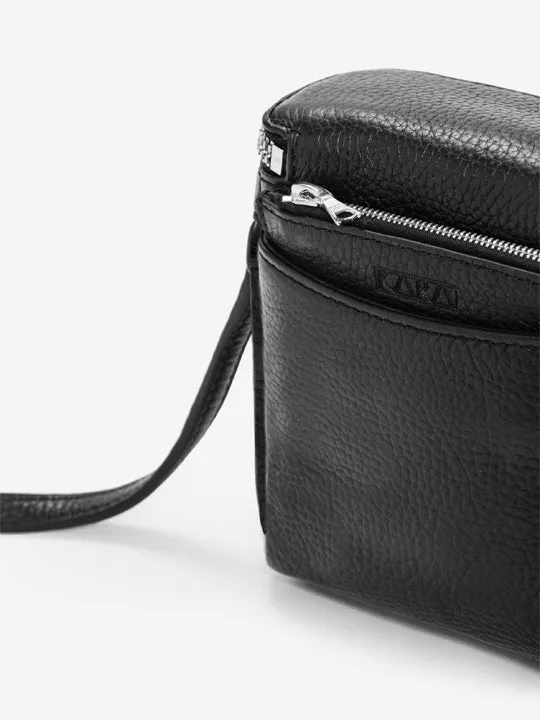 Kara Black Stowaway Bag