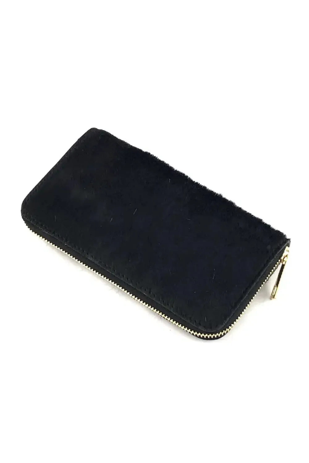 KATE FURRY WALLET NERO