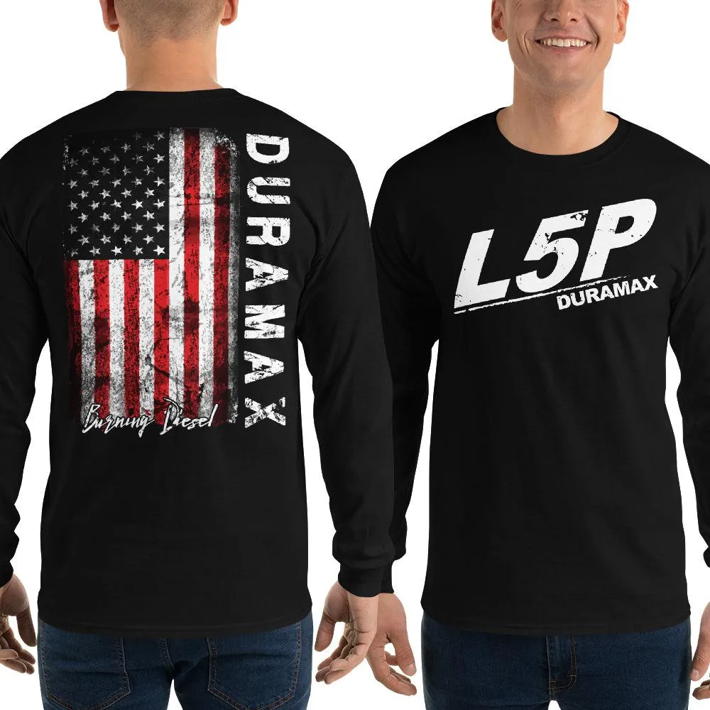 L5P Duramax Shirt American Flag Long Sleeve T-Shirt