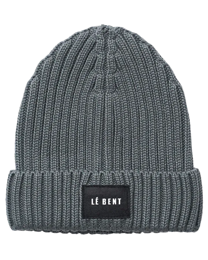 Le Bent The Buddy Beanie - Petrol Grey | Shop Headwear at Trojan Wake Ski Snow & Snow Skiers Warehouse