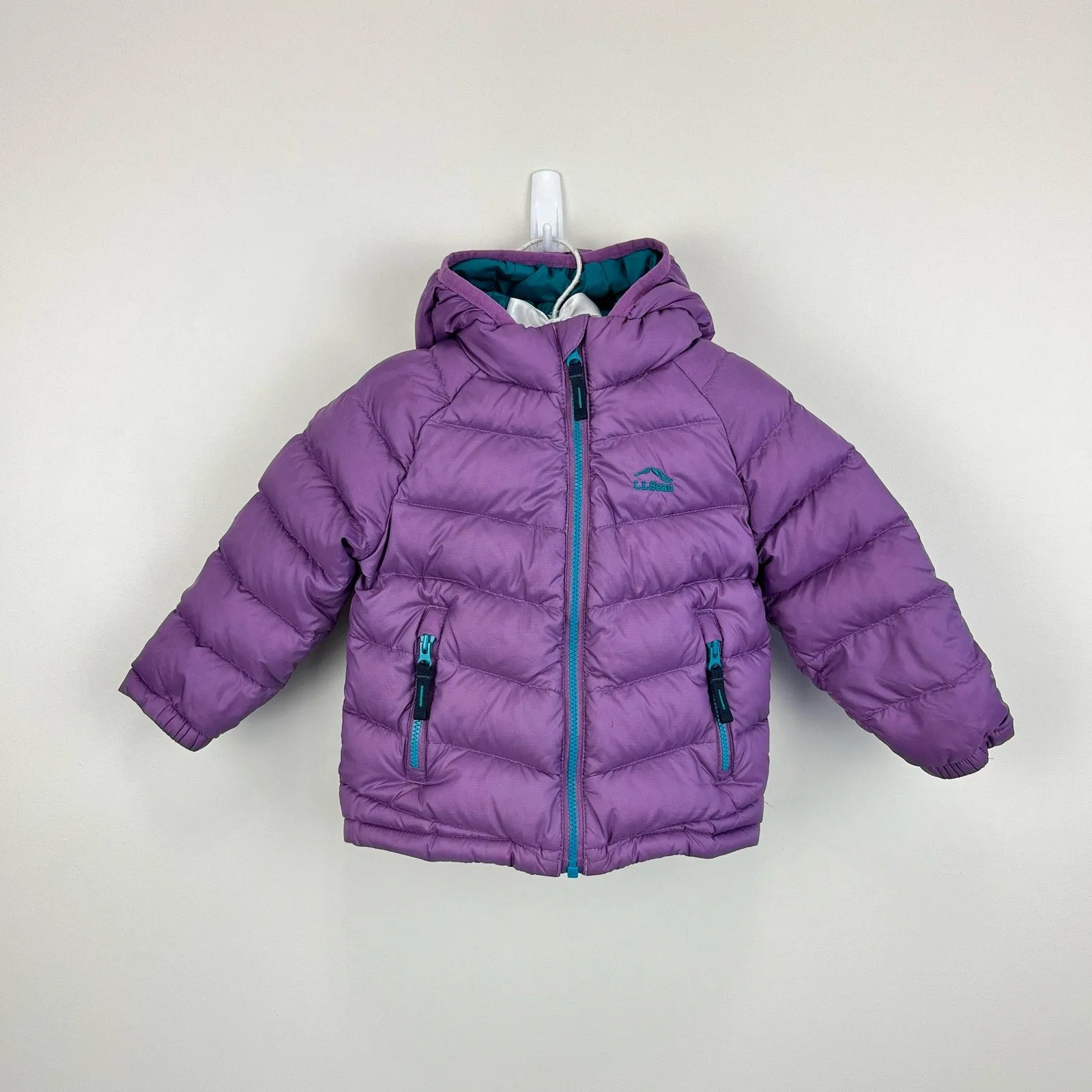 L.L. Bean Toddler Ultralight 650 Down Jacket Violet Chalk 12-18 Months