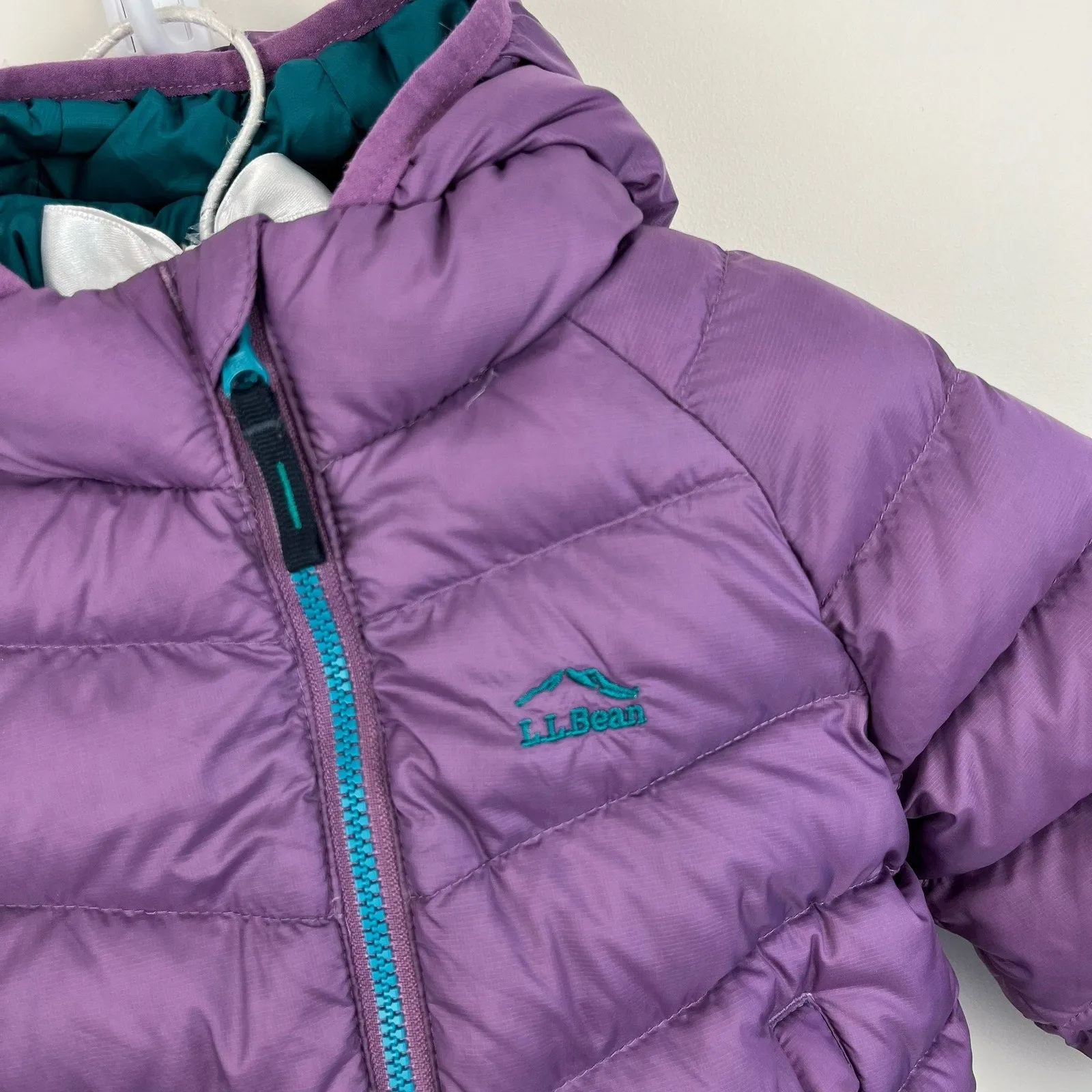 L.L. Bean Toddler Ultralight 650 Down Jacket Violet Chalk 12-18 Months