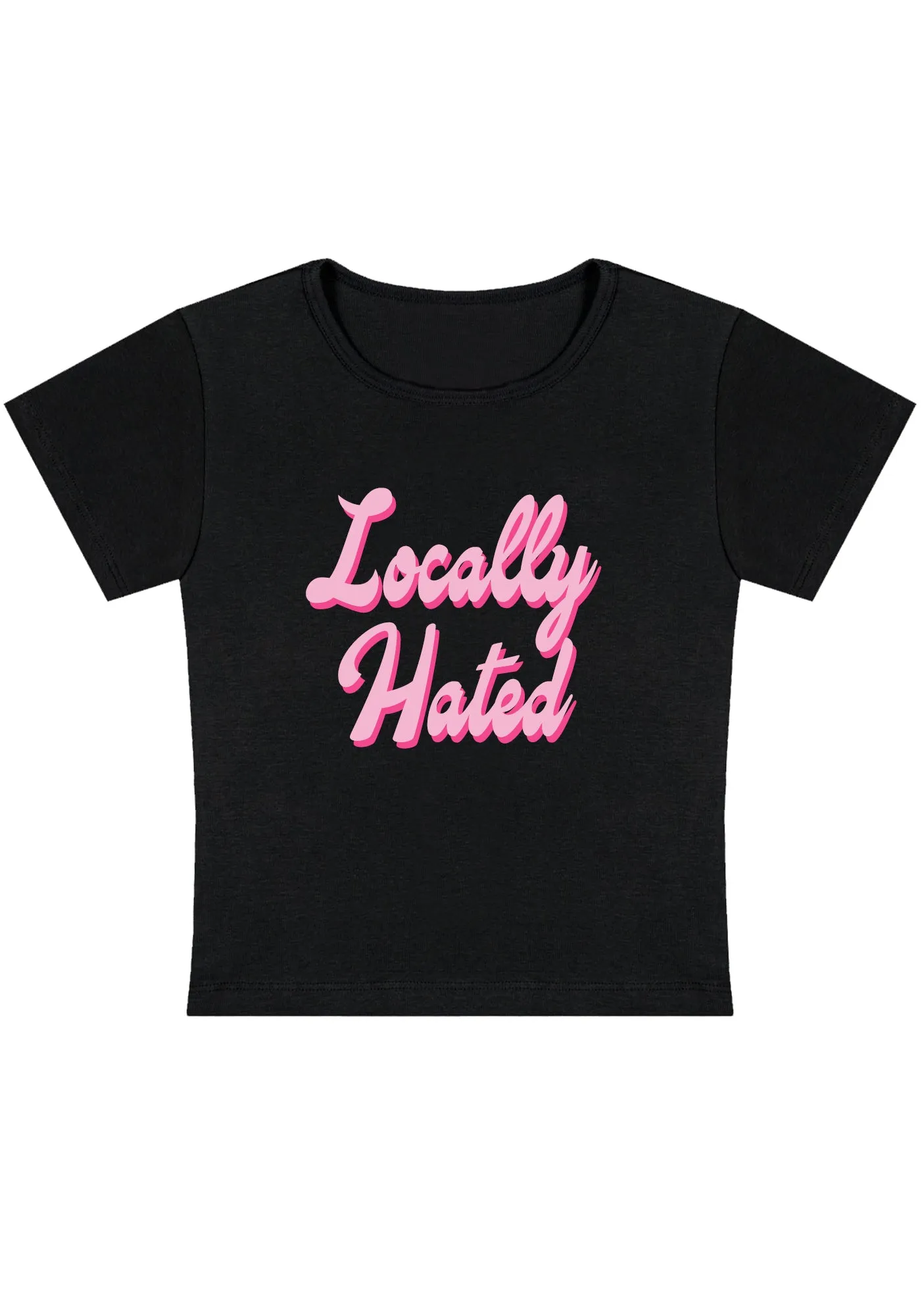 Locally Hated Y2K Baby Tee