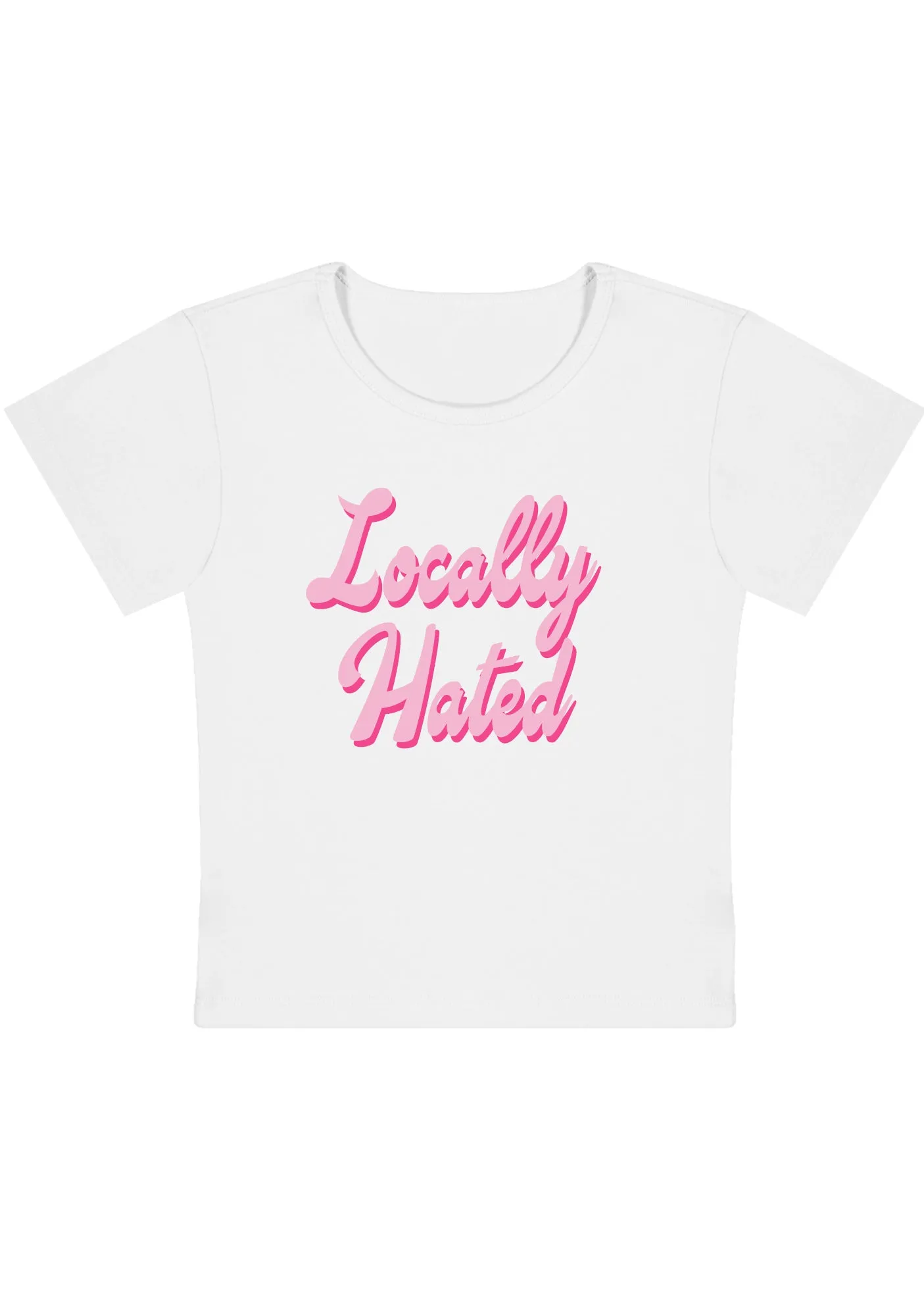 Locally Hated Y2K Baby Tee