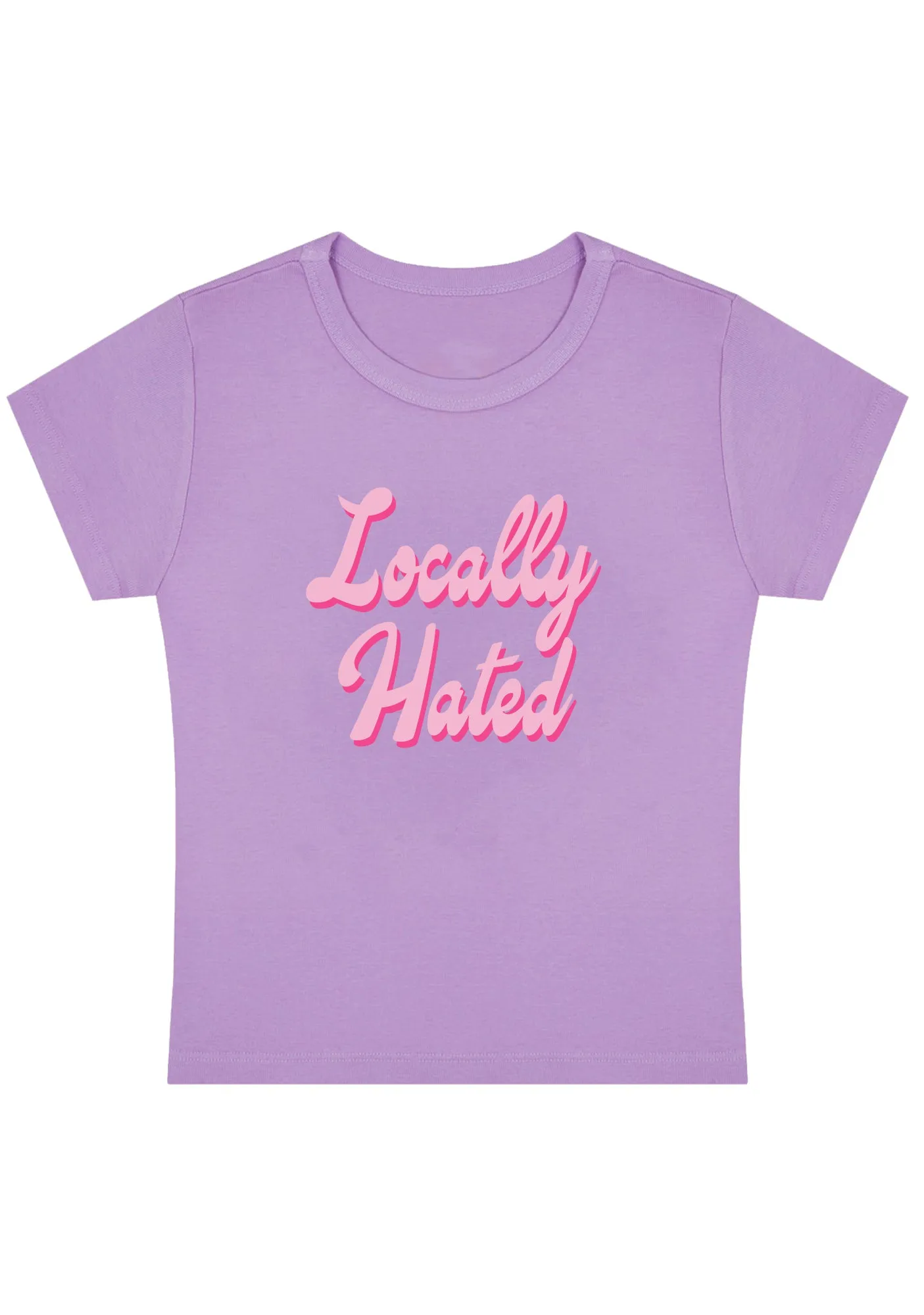 Locally Hated Y2K Baby Tee