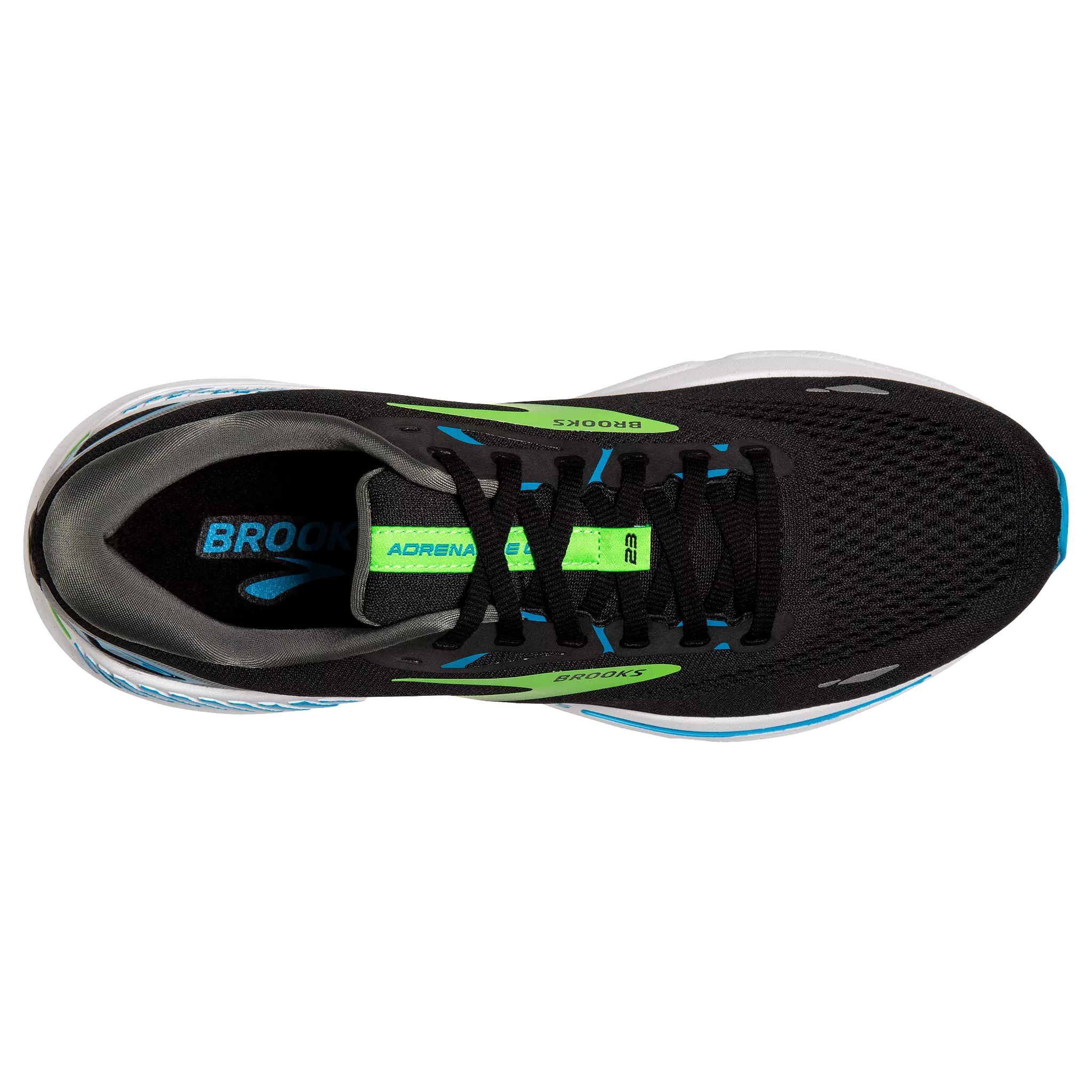 M Brooks Adrenaline GTS 23 Black/Hawaiian Ocean/Green