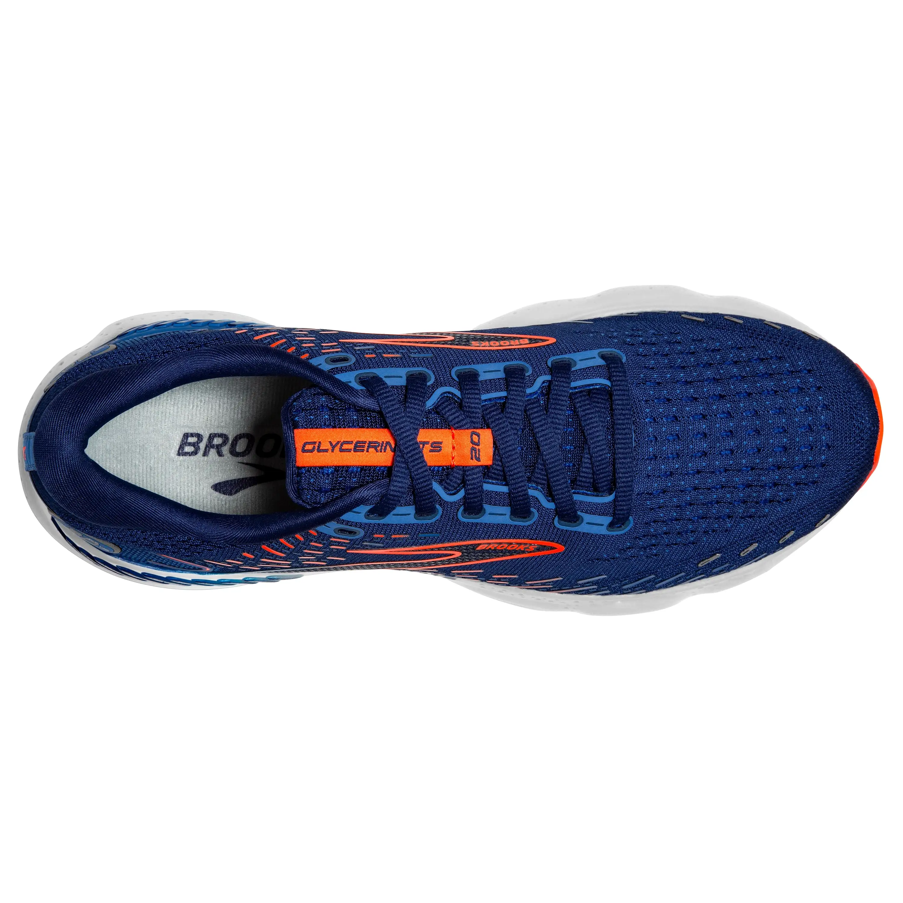 M Brooks Glycerin GTS 20 Blue Depths/Palace Blue/Orange