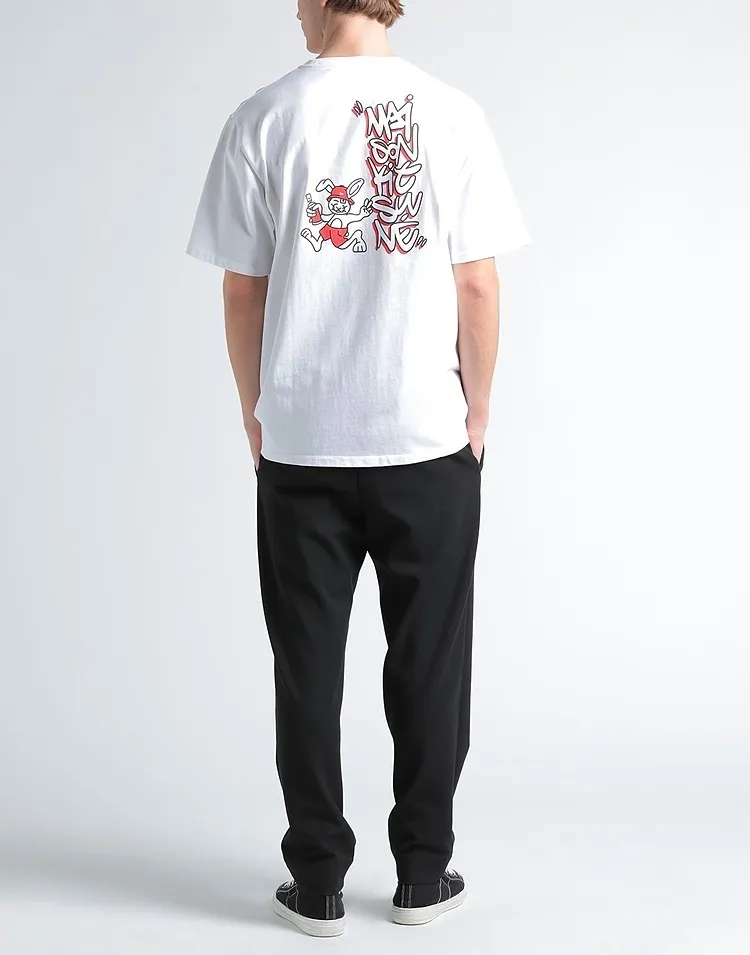 MAISON KITSUNE  |Short Sleeves Logo Designers T-Shirts