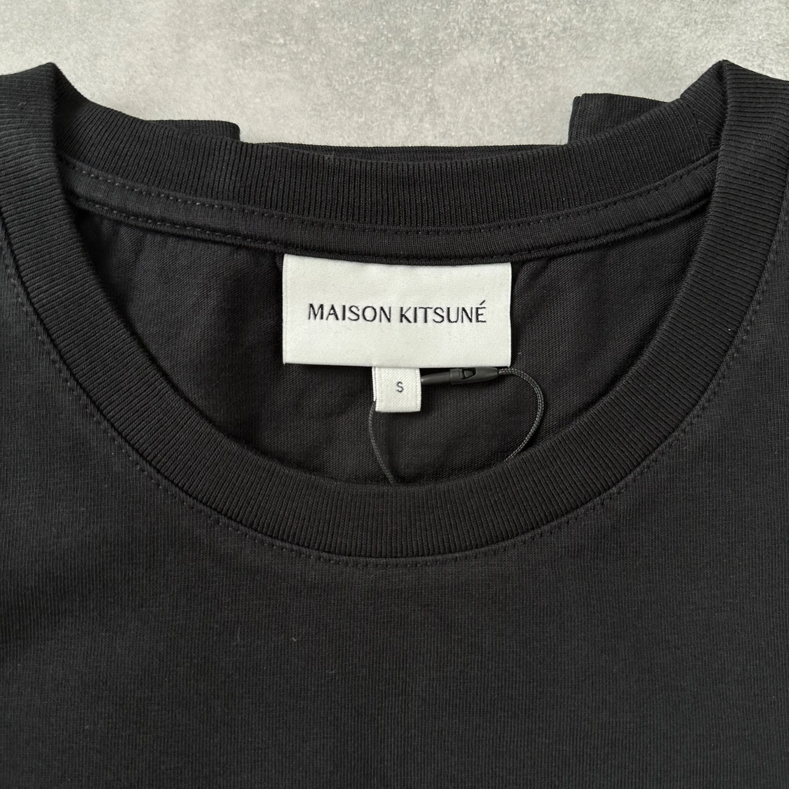 MAISON KITSUNE  |U-Neck Plain Cotton Short Sleeves Logo Designers T-Shirts