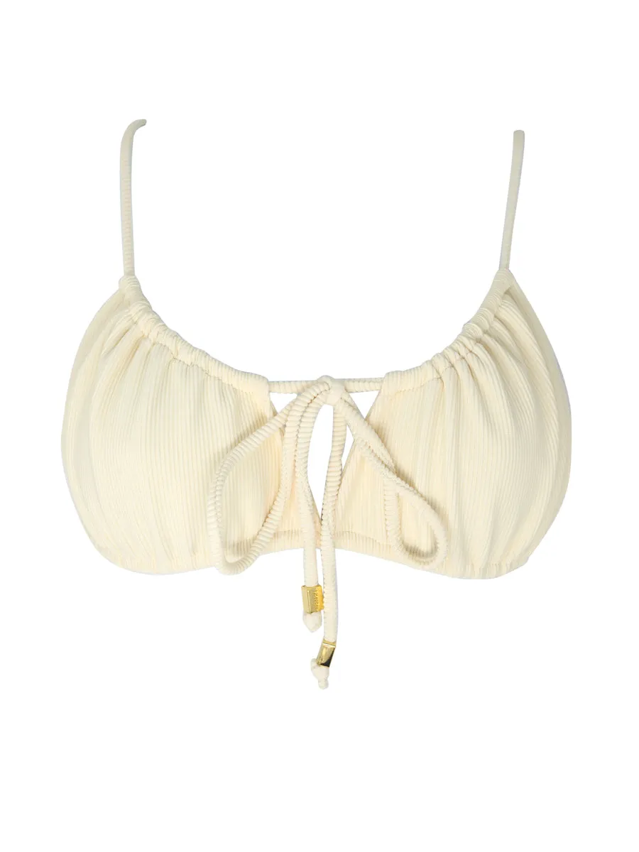 MALY top - Ribbed Ivory