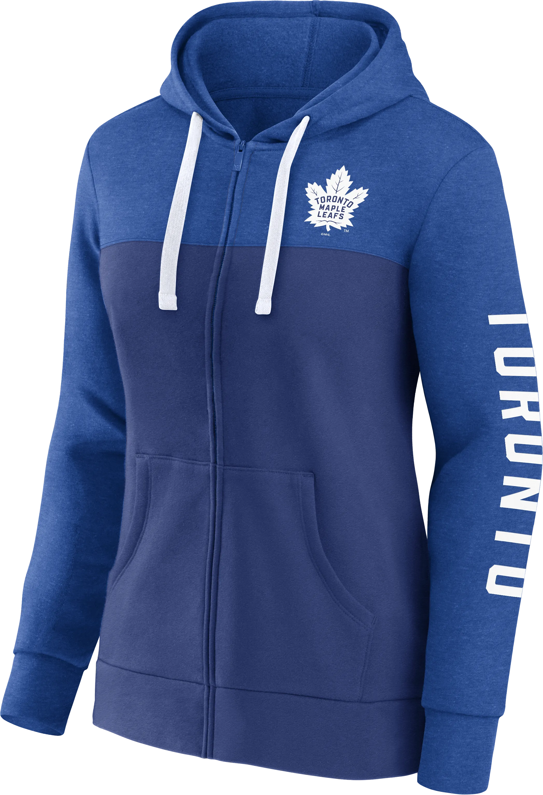 Maple Leafs Fanatics Women's 2023 HPB Cotton Fleece Full Zip Hoody