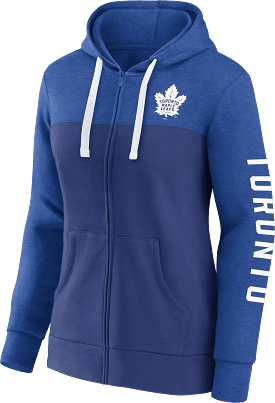 Maple Leafs Fanatics Women's 2023 HPB Cotton Fleece Full Zip Hoody