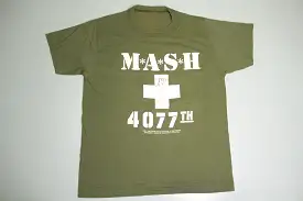 Mash 4077th Vintage 1983 Twentieth Century Fox Vintage 80's Licensed TV Promo T-Shirt