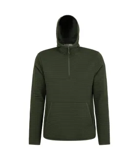 Mens birch fleece hoodie khaki green Mountain Warehouse