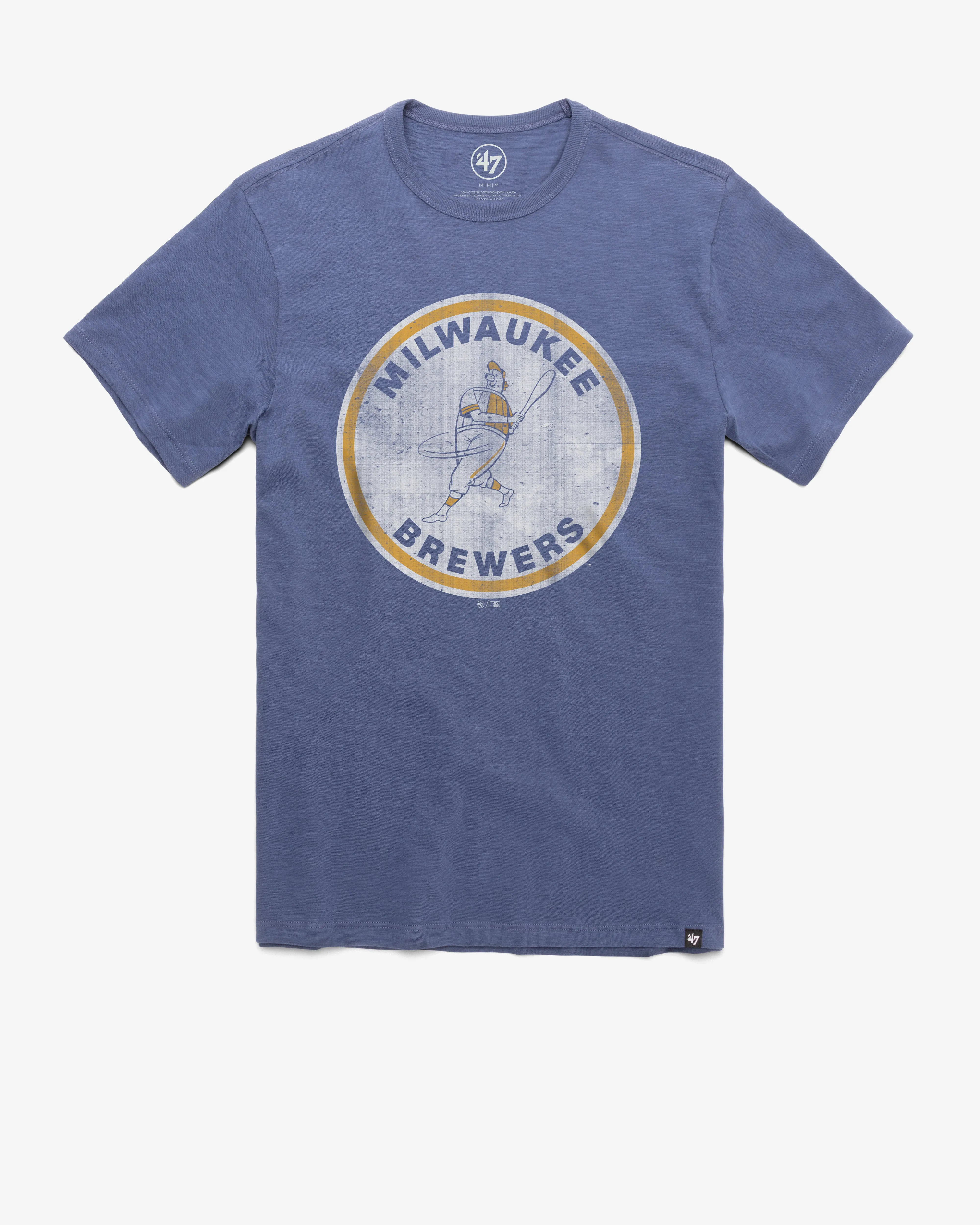 MILWAUKEE BREWERS COOPERSTOWN GRIT '47 SCRUM TEE