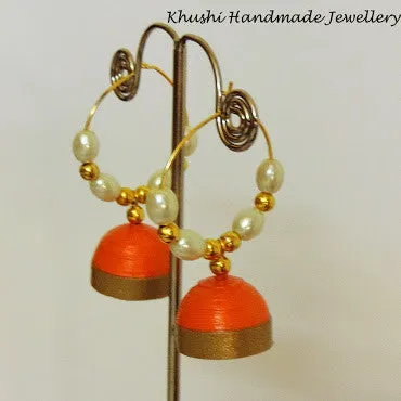 Orange Jhumka