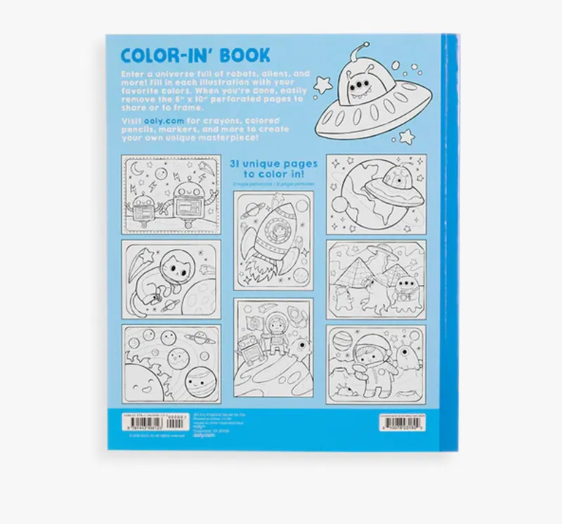 Outer Space Explorers Coloring Book