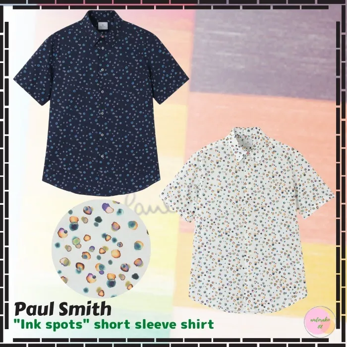 Paul Smith  |Dots Street Style Cotton Short Sleeves Shirts