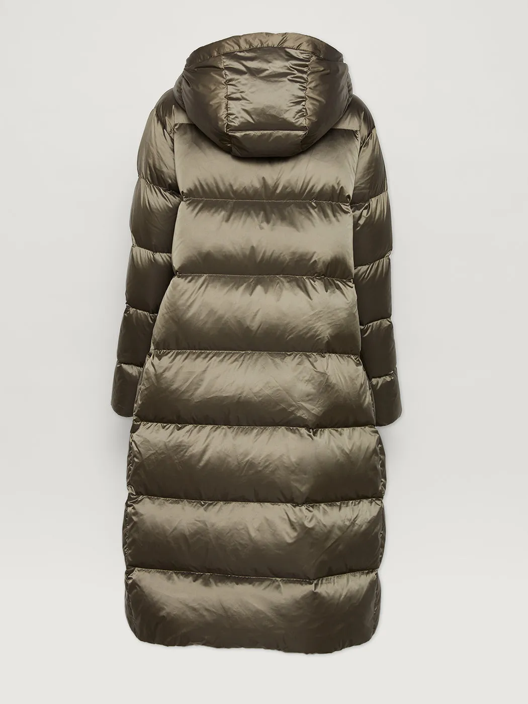 Payton Puffer Coat - Brushed Olive Metallic