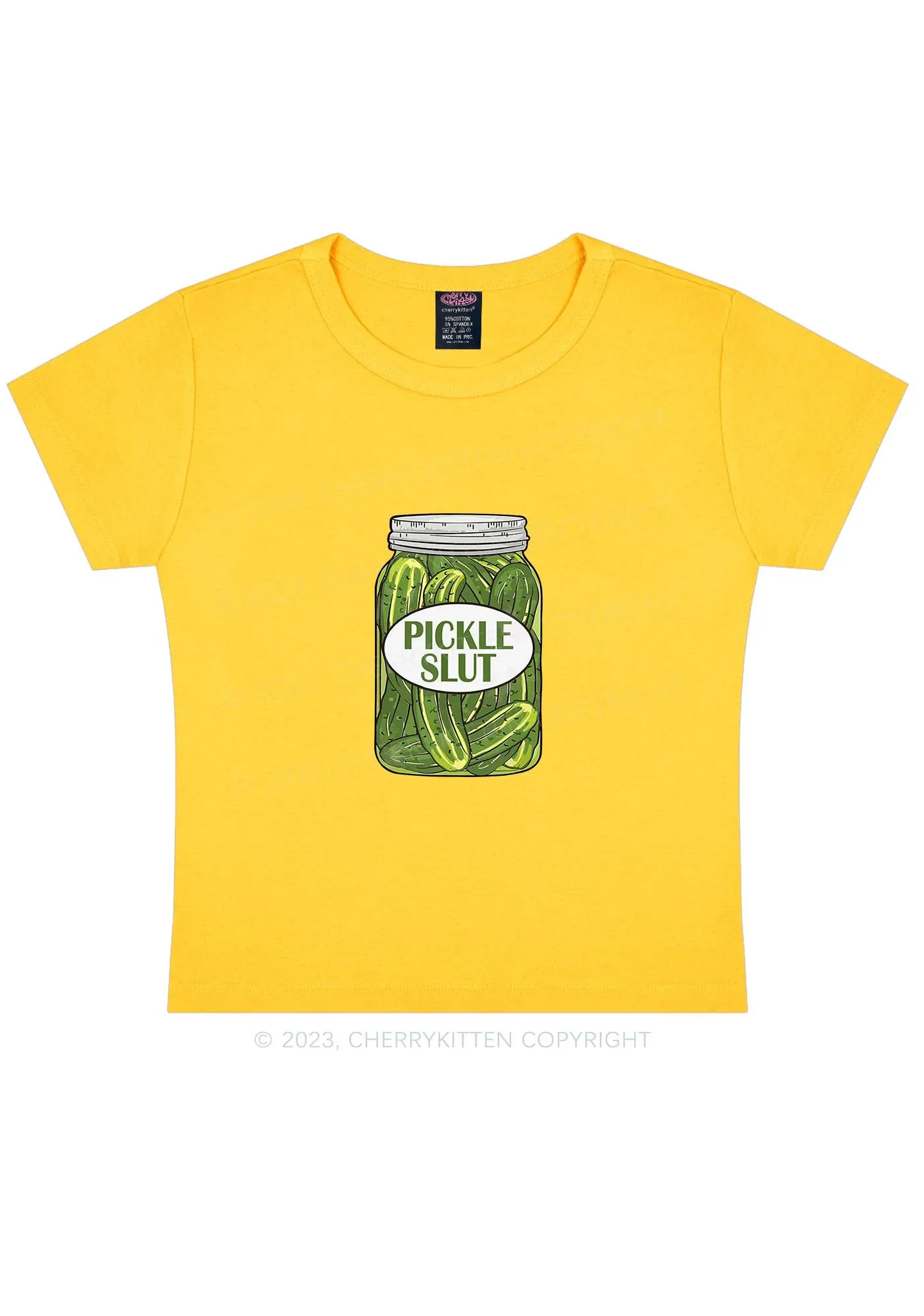 Pickle Slxt Y2K Baby Tee