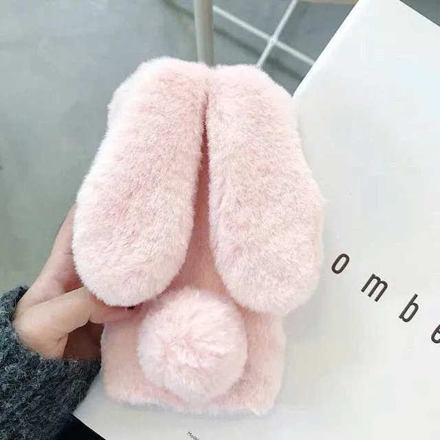 Plush Rabbit Ear Phone Case