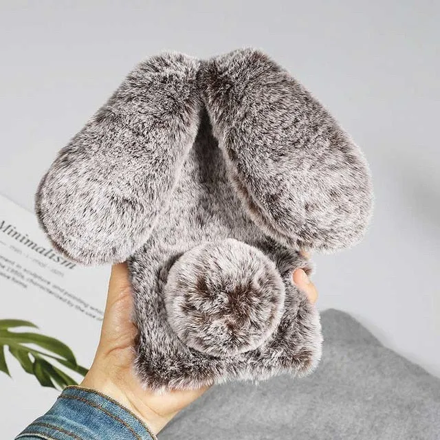 Plush Rabbit Ear Phone Case