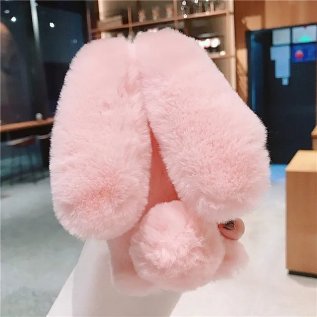 Plush Rabbit Ear Phone Case