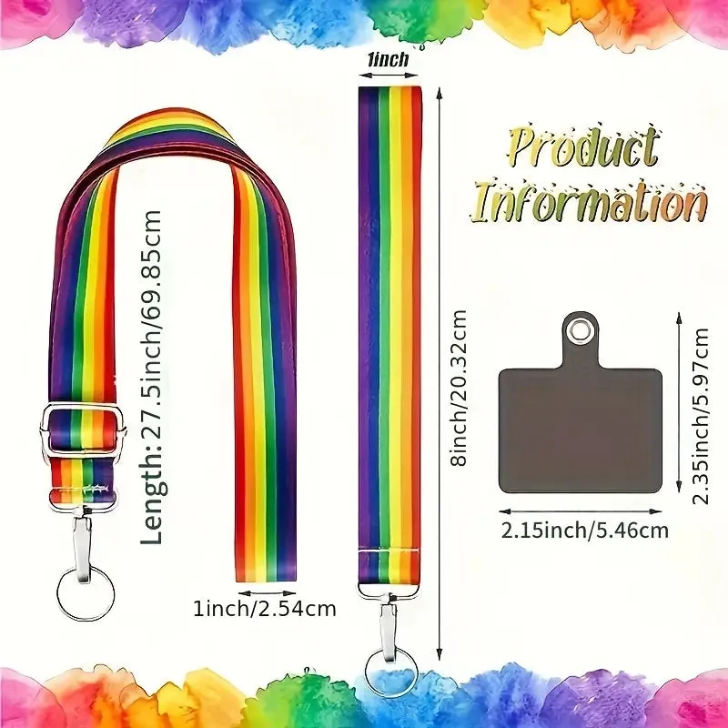 Pride Rainbow Lanyard (LY001)