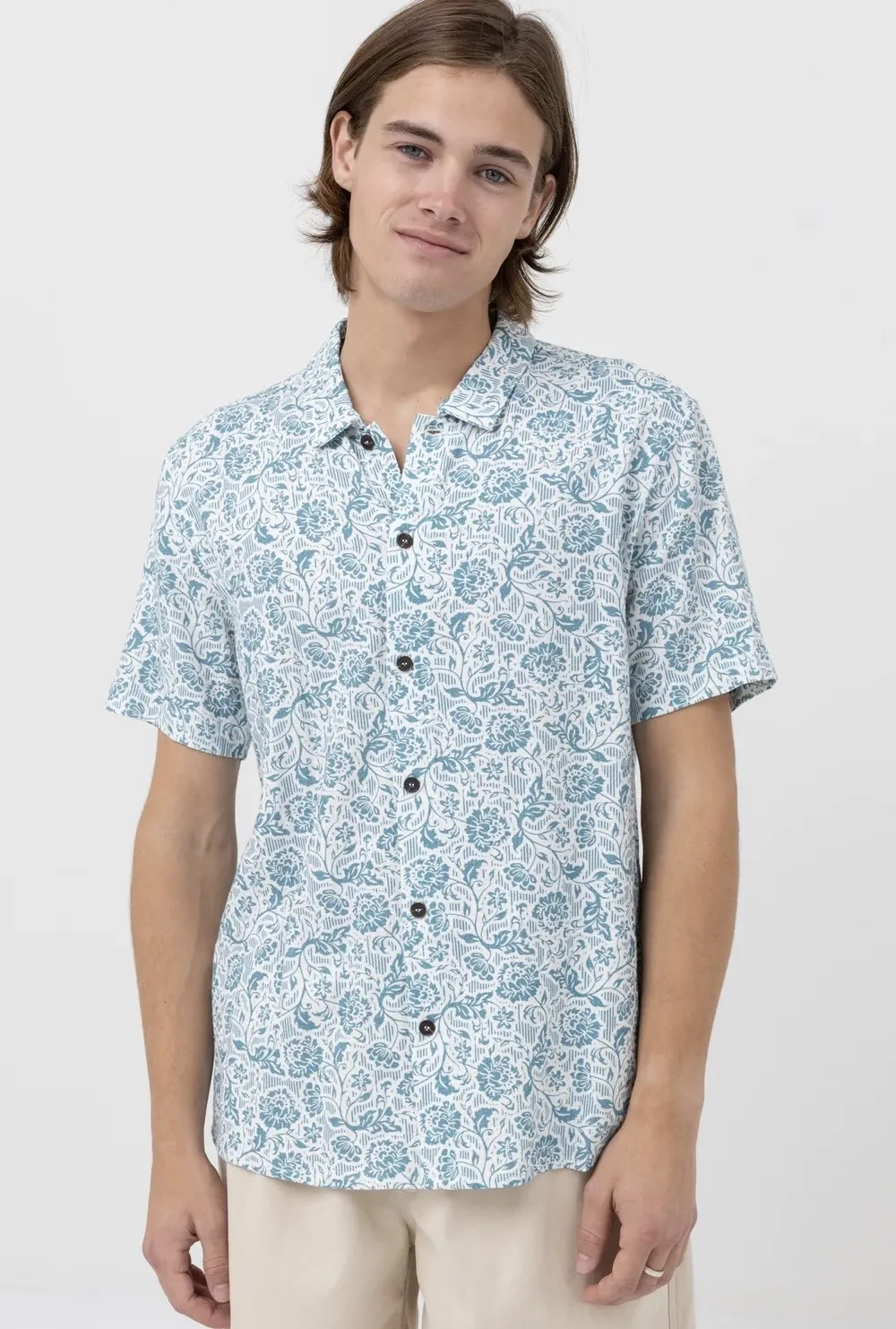 Rhythm  |Flower Patterns Tropical Patterns Street Style Short Sleeves