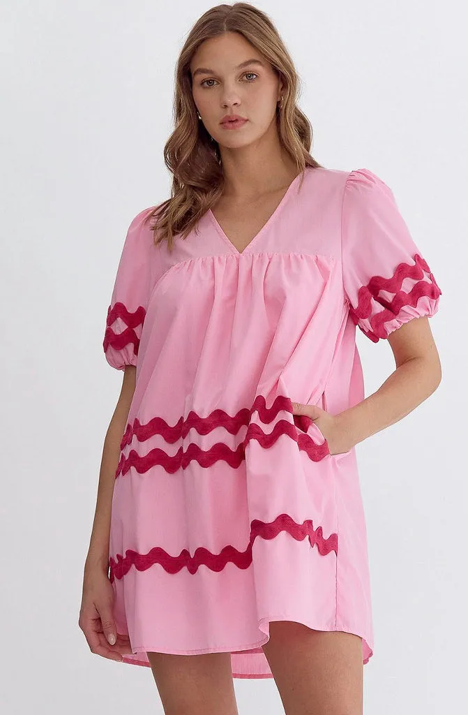 RIC RAC SHIFT DRESS