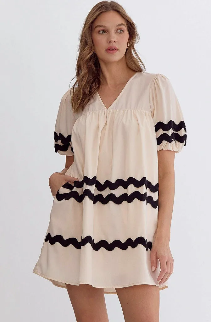 RIC RAC SHIFT DRESS