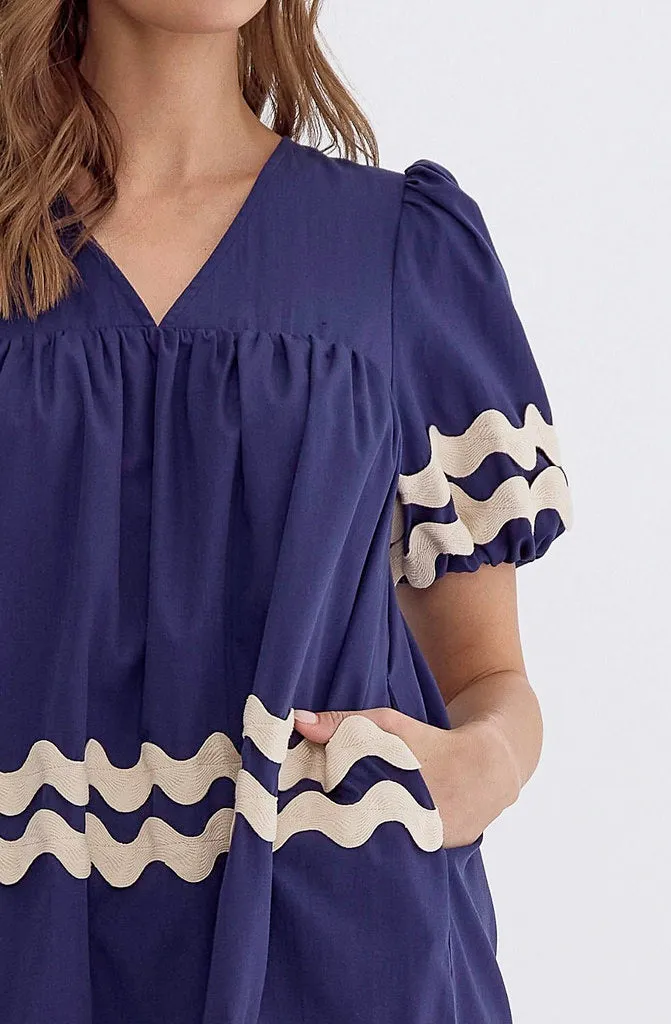 RIC RAC SHIFT DRESS