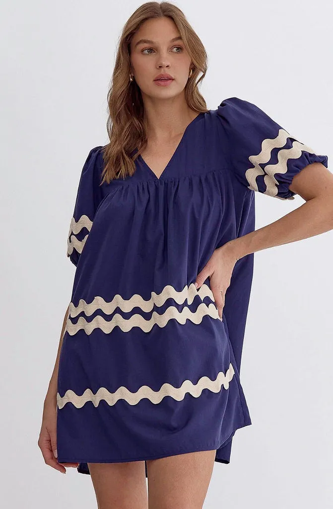 RIC RAC SHIFT DRESS