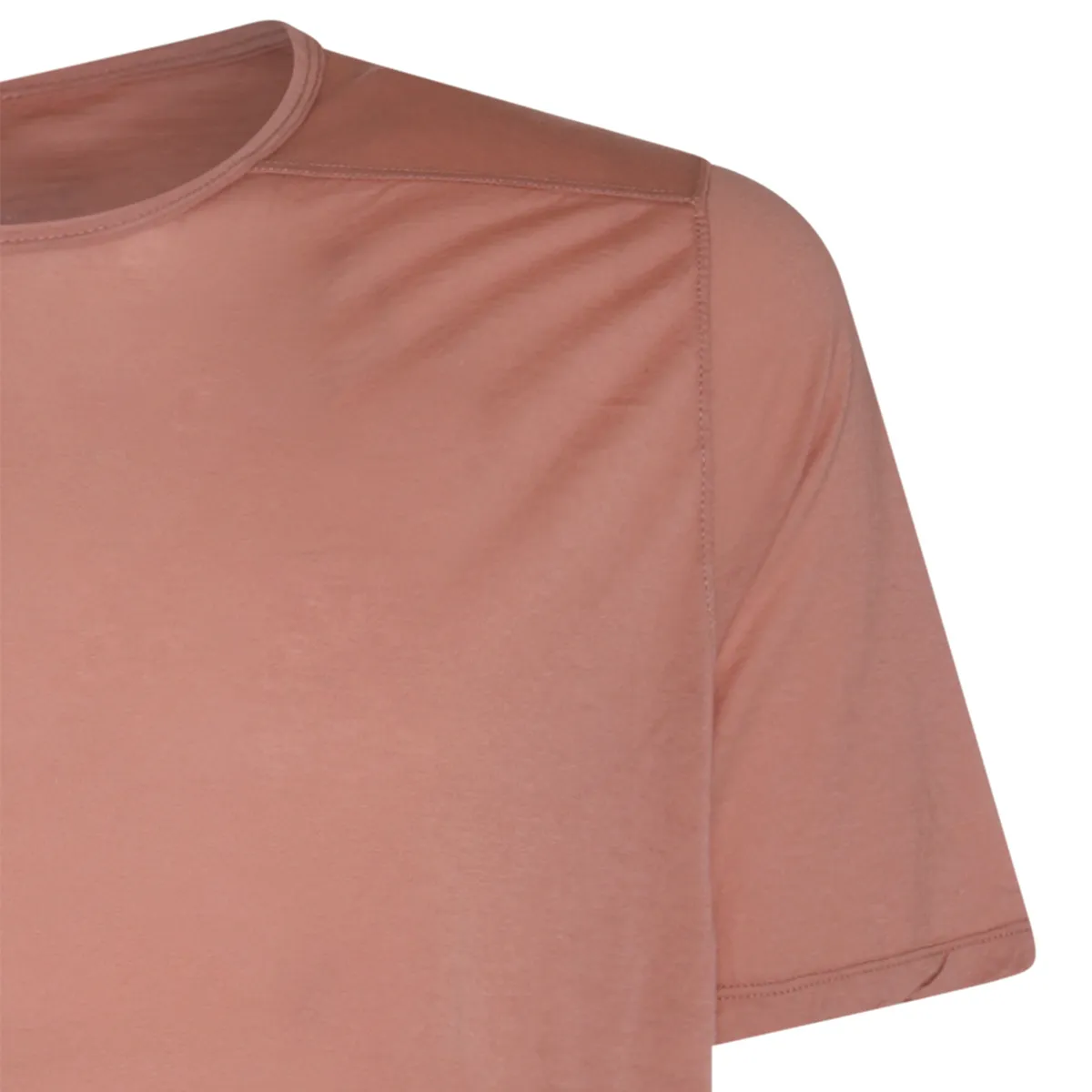 RICK OWENS  |Crew Neck Plain Cotton Short Sleeves Designers