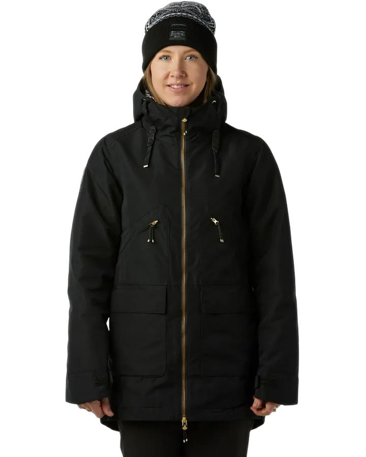 Rojo Birdie Jacket True Black | Snow Jackets Womens | Snow Skiers Warehouse